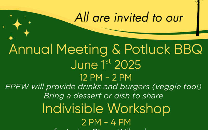 June 1st: Ebbetts Pass Forest Watch: Annual Meeting & Potluck BBQ
